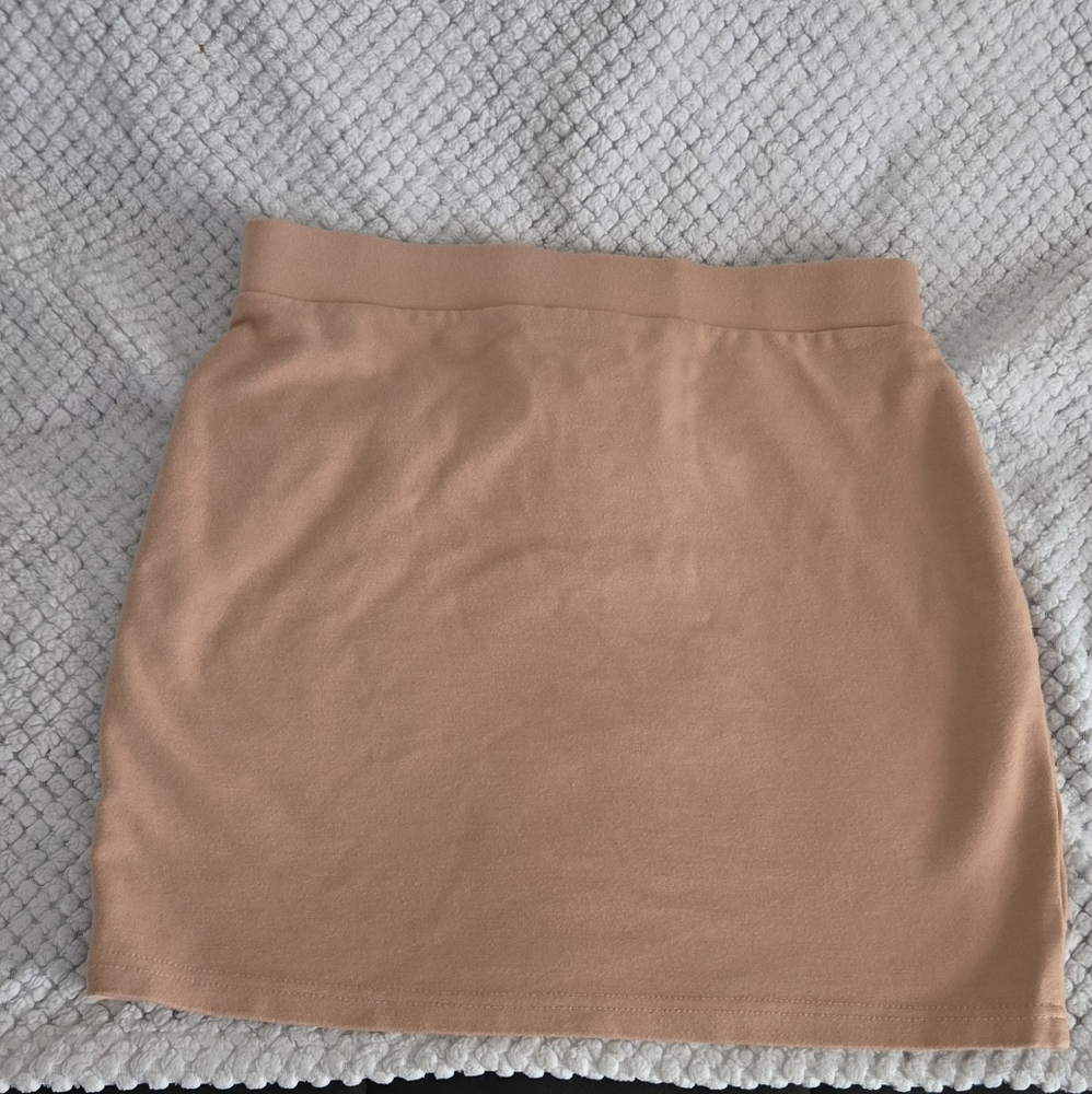 Forever 21 Camel Lace-Up Pencil Mini Skirt - Picture 2 of 5